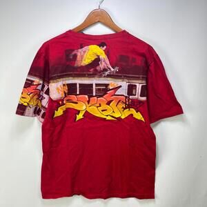 Vintage Y2K Skate Graffiti No Boundaries T Shirt Medium